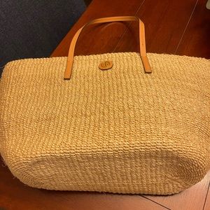 Tory Burch Straw Tote NWOT